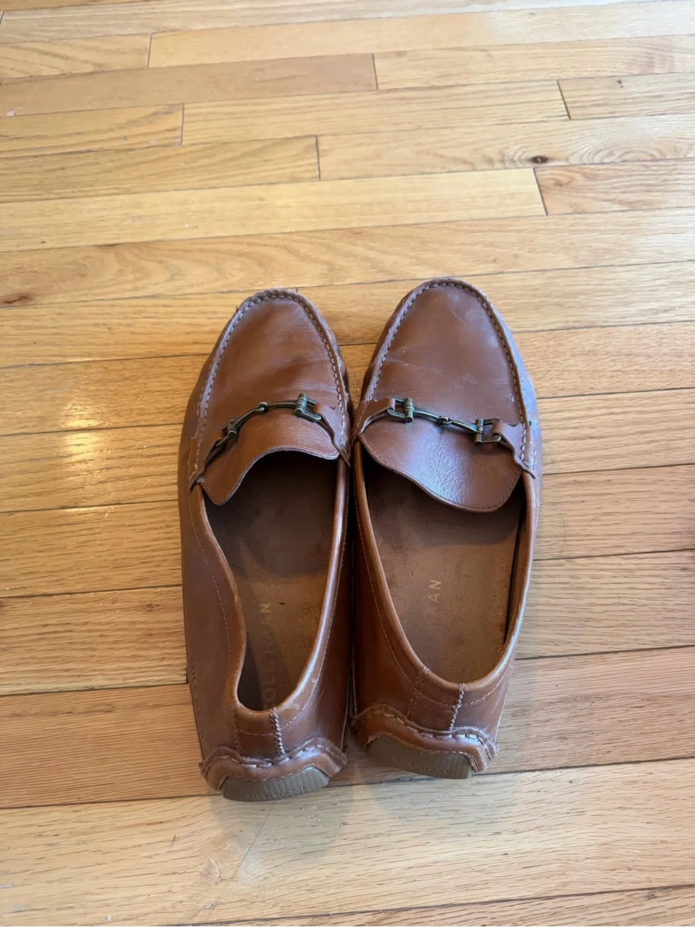 Cole Haan Brown Leather Bit Loafers